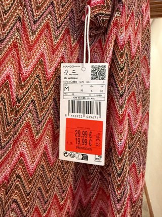 Vestido Mango Zigzag Multicolor