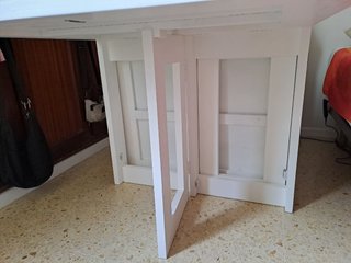 Mesa consola plegable madera maciza