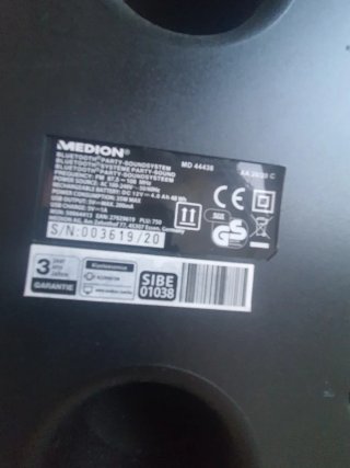 Altavoz Portátil Medion Negro