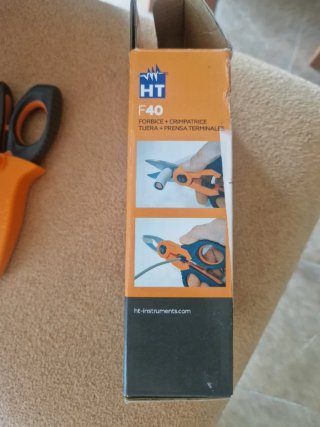 Tijeras electricista F40 con funda