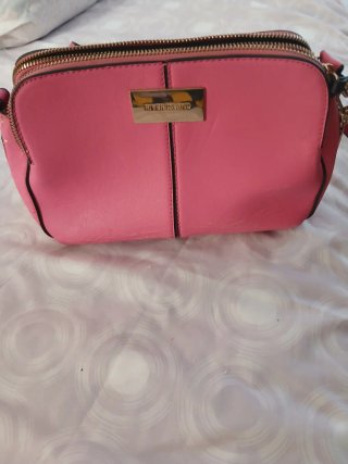 Bolso River Island Negro y Rosa