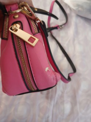 Bolso River Island Negro y Rosa