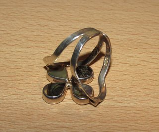Anillo sortija reversible doble 2 caras plata 950
