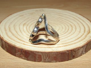 Anillo sortija reversible doble 2 caras plata 950