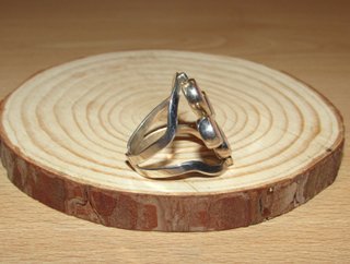 Anillo sortija reversible doble 2 caras plata 950