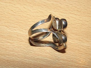 Anillo sortija reversible doble 2 caras plata 950