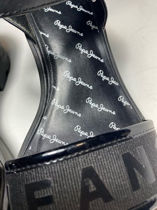 Sandalias Pepe Jeans Negras Plataforma
