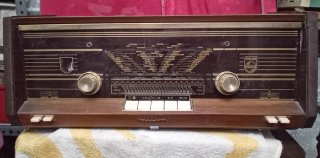 Radio Philips Válvulas Marrón