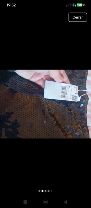 Conjunto lentejuelas Mango XL azul noche
