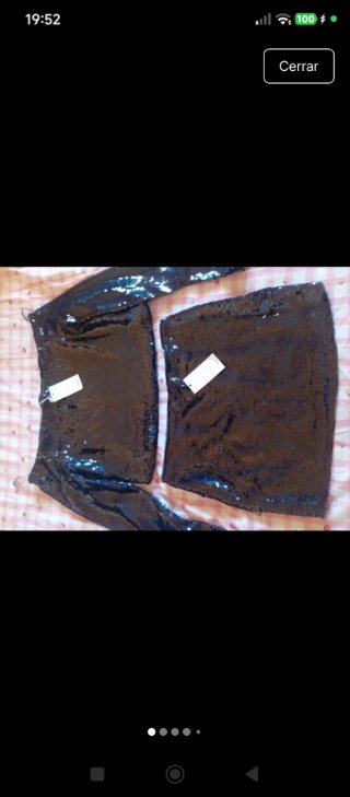 Conjunto lentejuelas Mango XL azul noche