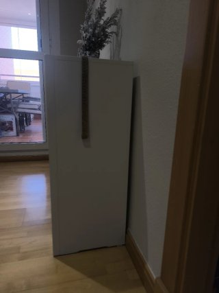 Mueble auxiliar blanco 2 cajones