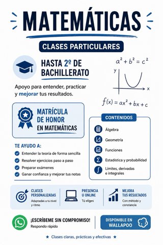 Clases particular de primaria ,ESO y bachillerato