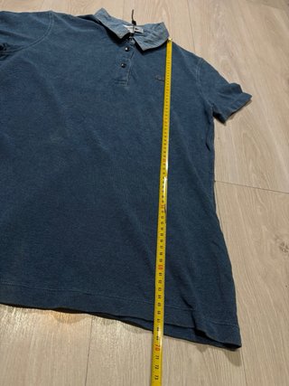 Polo Lacoste azul mujer