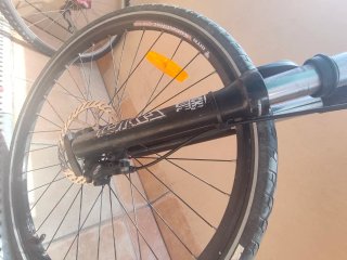 Bicicleta Doble Suspensión + Silla Infantil
