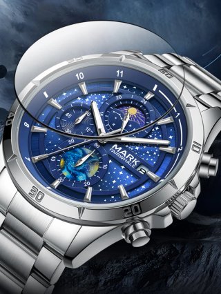 Reloj Mark Fairwhale Hombre Azul/Plata