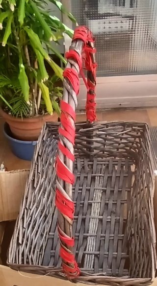 Cestas de mimbre y bambú