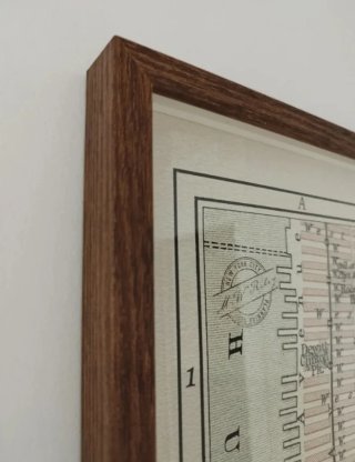 Cuadro Mapa Antiguo New York Manhattan
