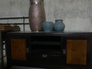 Mesa TV cómoda madera y metal