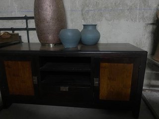 Mesa TV cómoda madera y metal