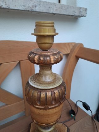 Lampada da tavolo in legno dipinto 40cm