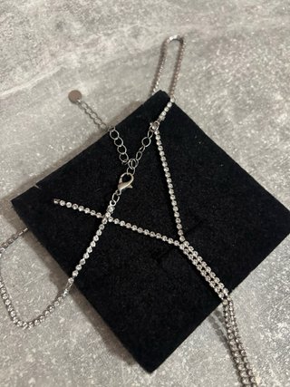 Collana Y tennis acciaio inossidabile