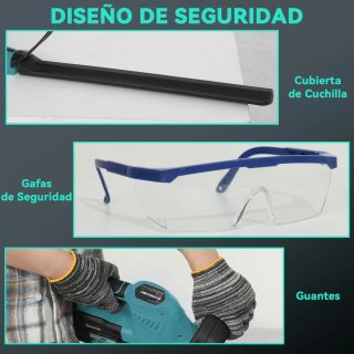 Cortasetos Batería 18V + 2 Baterías 4.0Ah
