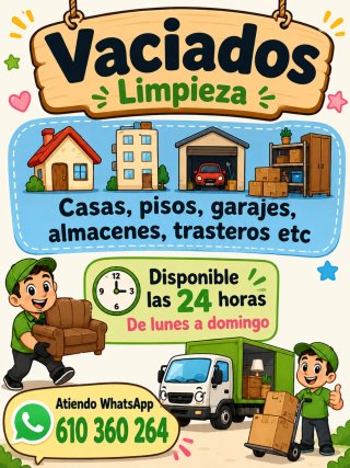 vaciado y limpieza