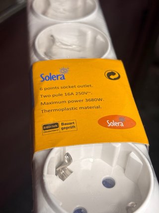 Regleta Solera 6 enchufes