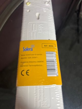 Regleta Solera 6 enchufes