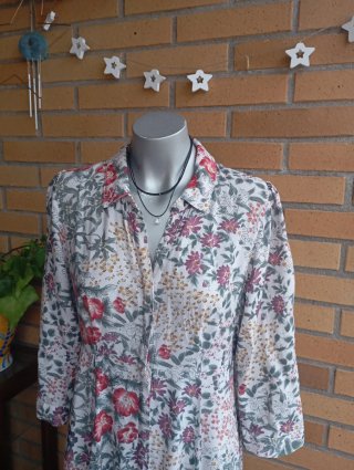 Vestido Largo Zara Estampado Floral Talla S/M