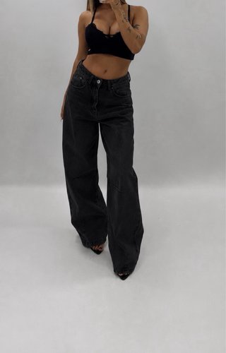 Pantalón ancho negro