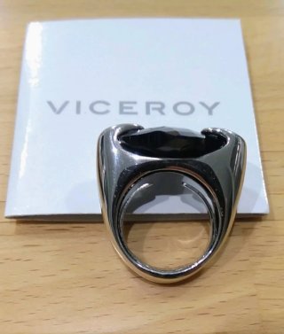 Anillo Viceroy Flor Negra Ajustable