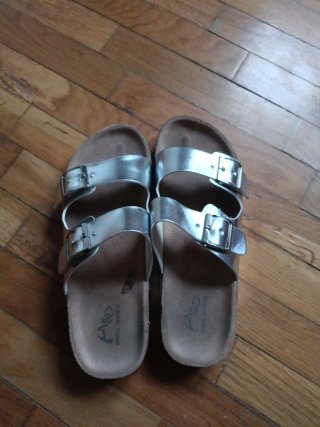 Chanclas Plata Mujer/niña