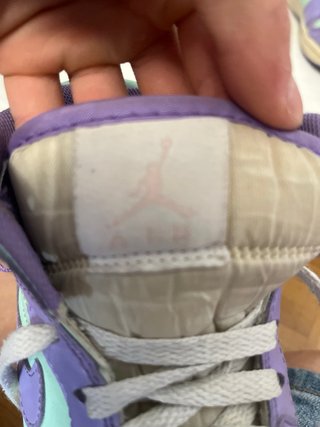 Jordan 1 Morado y Verde