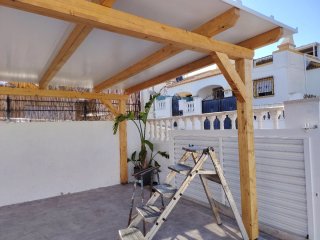 Pérgola de madera 4,5x4m