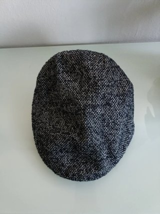 Gorra estilo inglés jaspeada 100% lana