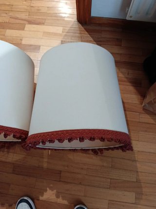 Pareja pantallas lámpara 37cm alto