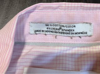 Camisa Calvin Klein Rosa y Blanca