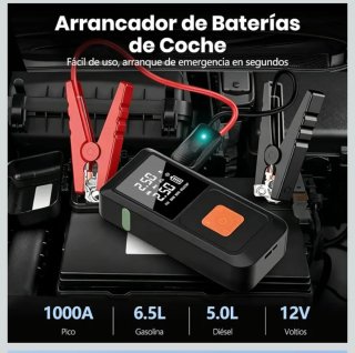 Arrancador de batería 12V con compresor de aire