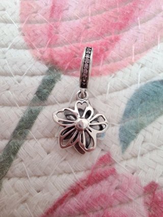 Charm Colgante Flor de Cerezo Rosa