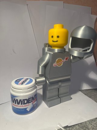 Omino Spazio Gigante Simil Lego 22cm
