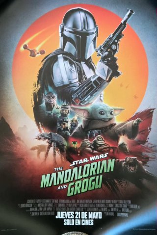 Cartel Película Star Wars: The Mandalorian y Grogu