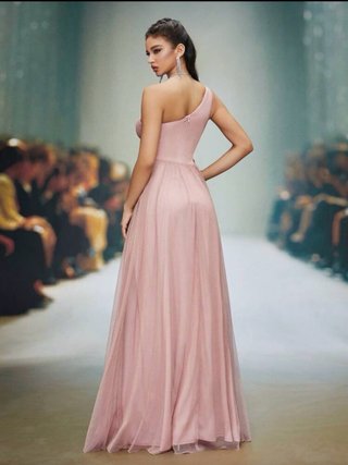 Vestido de fiesta rosa talla S