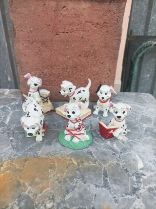 Set 6 Cagnolini Dalmata Soprammobili