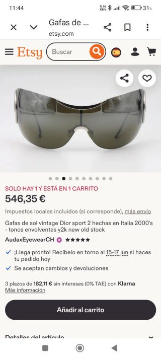 Gafas de sol vintage Dior sport 2