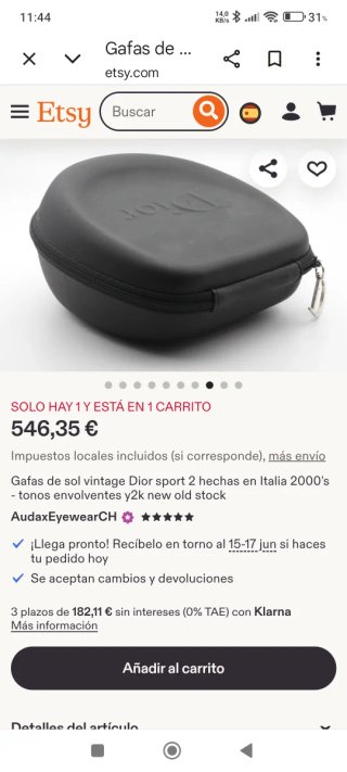 Gafas de sol vintage Dior sport 2