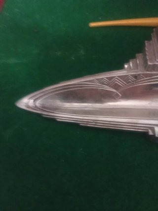Tintero Art Deco Francia 1920 con soporte pluma