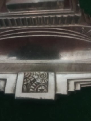Tintero Art Deco Francia 1920 con soporte pluma