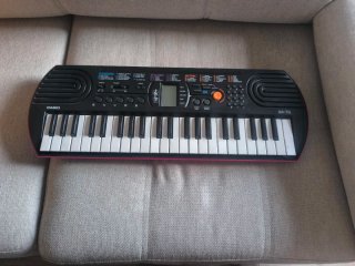Teclado Casio Piano Órgano Negro/Rosa