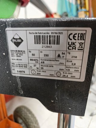 Cortadora Eléctrica Rubi